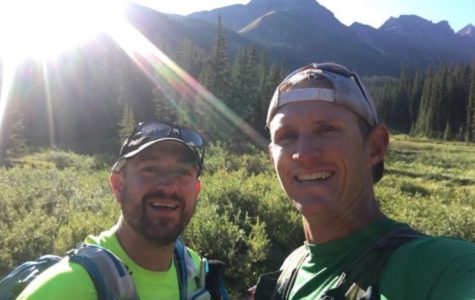 Scott and a buddy out on some weekend adventure in the mountains